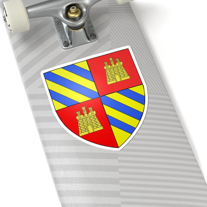 Blason Adhémar de Grignan (France) (Coat of Arms) STICKER Vinyl Kiss-Cut Decal