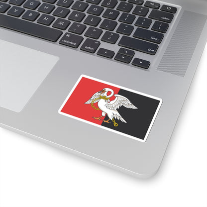 Flag of Buckinghamshire (England) STICKER Vinyl Kiss-Cut Decal