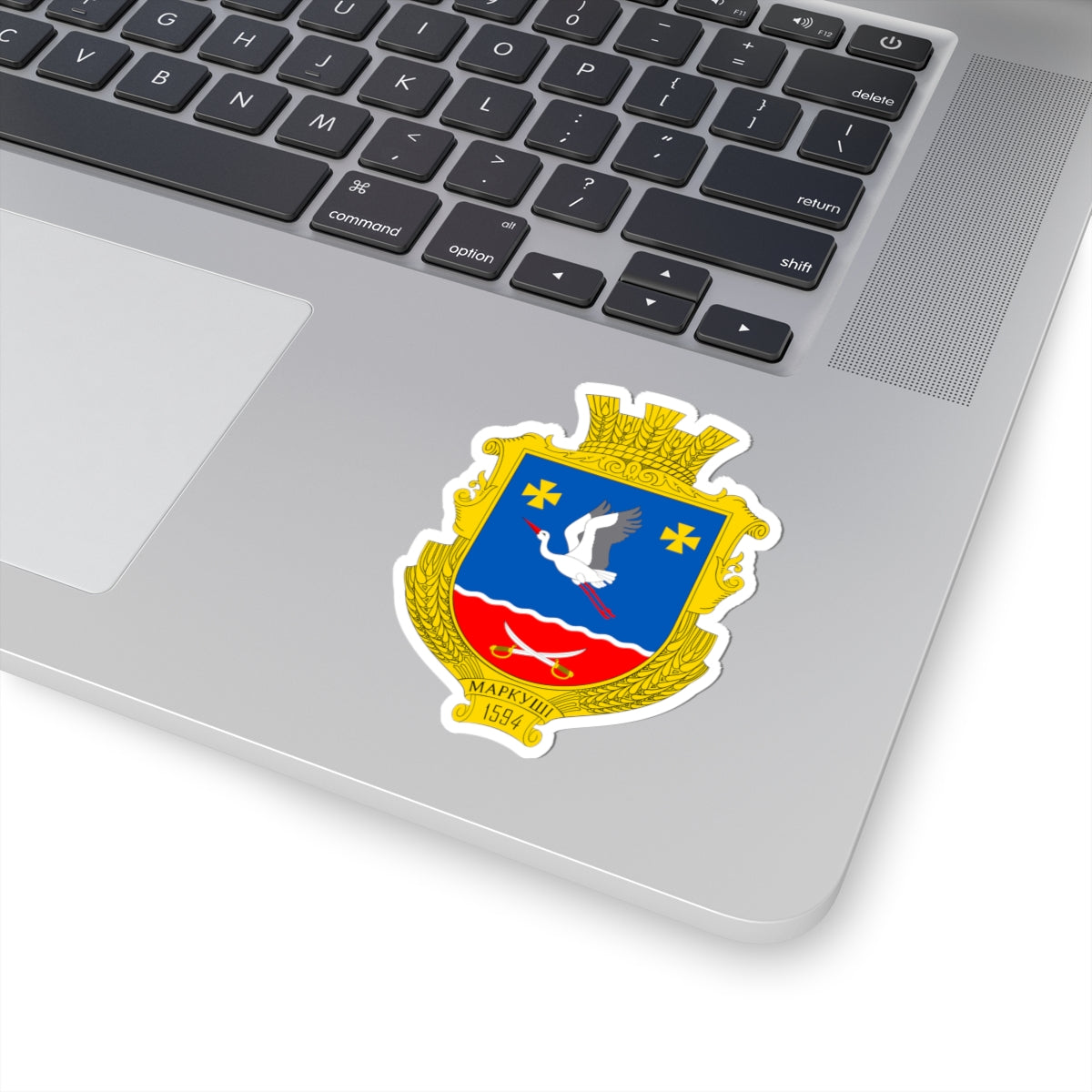 UKR Markushi Berdychivskyi COA (Ukraine) (Coat of Arms) STICKER Vinyl Kiss-Cut Decal