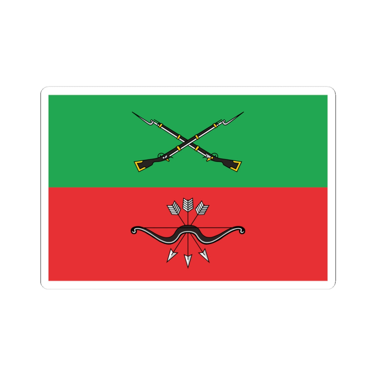 Flag of Zaporozhye Oblast Russia (Russia) STICKER Vinyl Kiss-Cut Decal