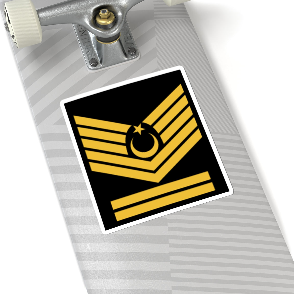 Kıdemli Başçavuş rütbe (Turkey) (Military Rank) STICKER Vinyl Kiss-Cut Decal