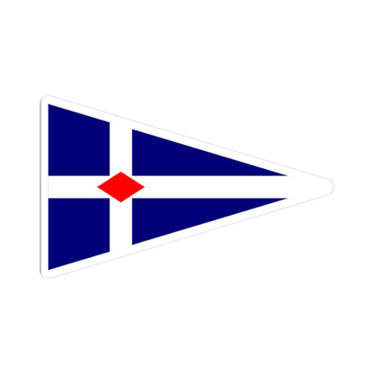 Burgee of Torpoint Mosquito Sailing Club (United Kingdom) STICKER Vinyl Kiss-Cut Decal