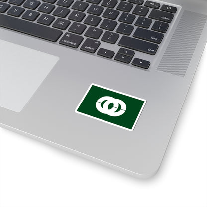 Flag of Mobara Chiba (Japan) STICKER Vinyl Kiss-Cut Decal