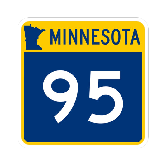 MN-95 (Minnesota) (Road Sign) STICKER Vinyl Kiss-Cut Decal