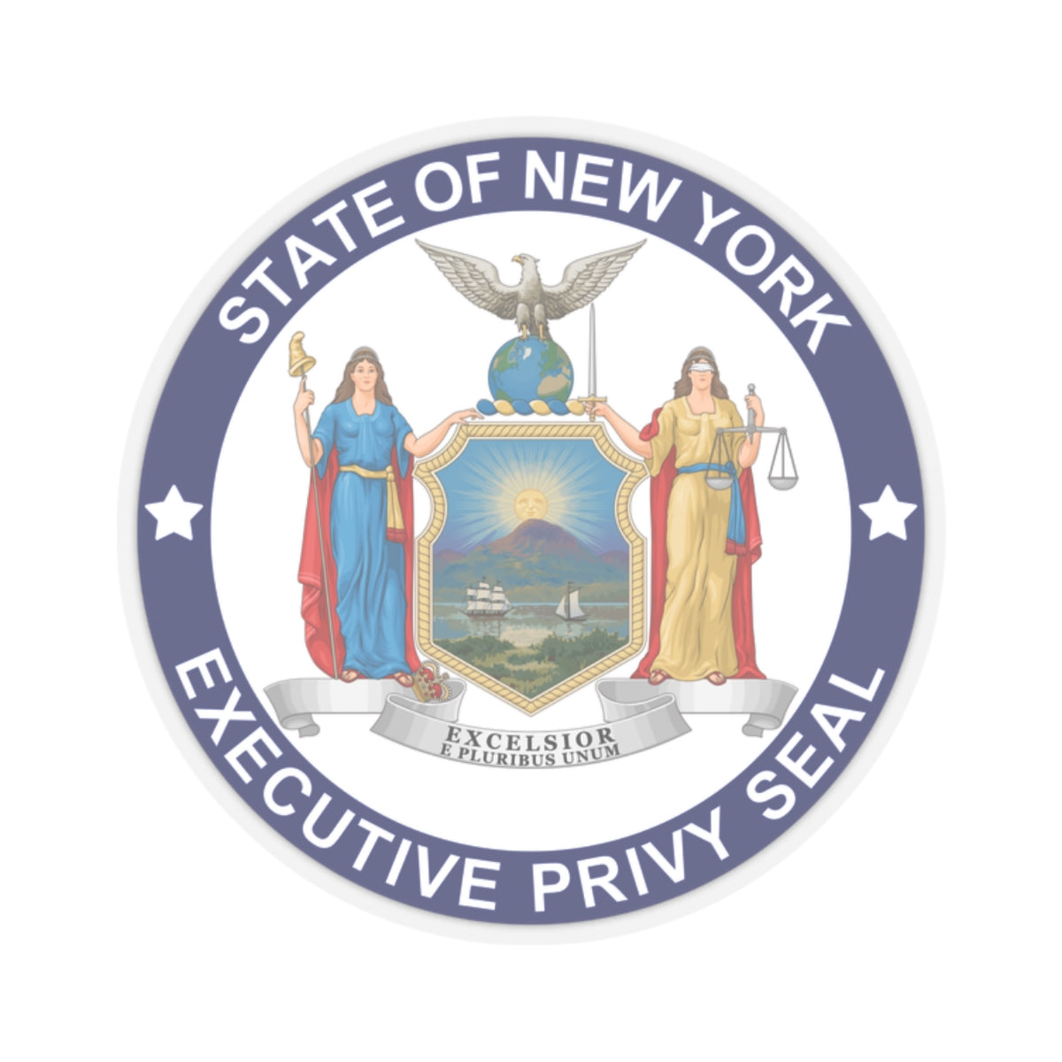 Privy Seal of New York - STICKER Vinyl Kiss-Cut Decal