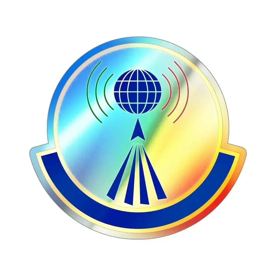 763 Enterprise Sourcing Squadron AFMC (U.S. Air Force) Holographic STICKER Die-Cut Vinyl Decal 6 Inch Holographic - The Sticker Space