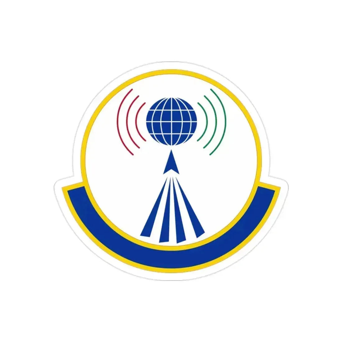 763 Enterprise Sourcing Squadron AFMC (U.S. Air Force) REVERSE PRINT Transparent Die-Cut STICKER 2 Inch Die-Cut Transparent - The Sticker Space