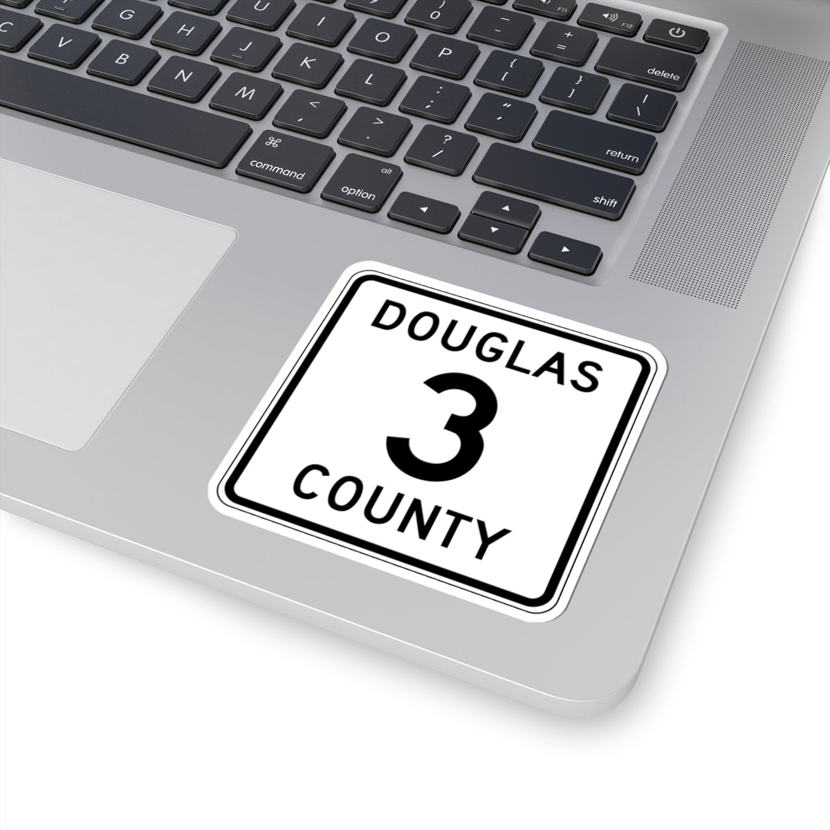 Douglas County Route 3 (Minnesota) (Road Sign) STICKER Vinyl Kiss-Cut Decal