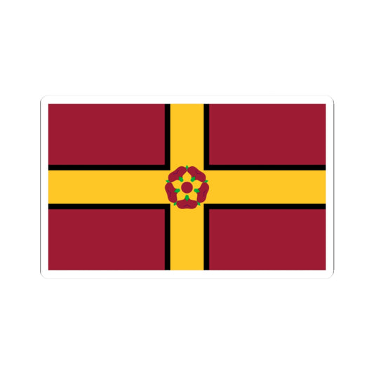 Flag of Northamptonshire (England) STICKER Vinyl Kiss-Cut Decal