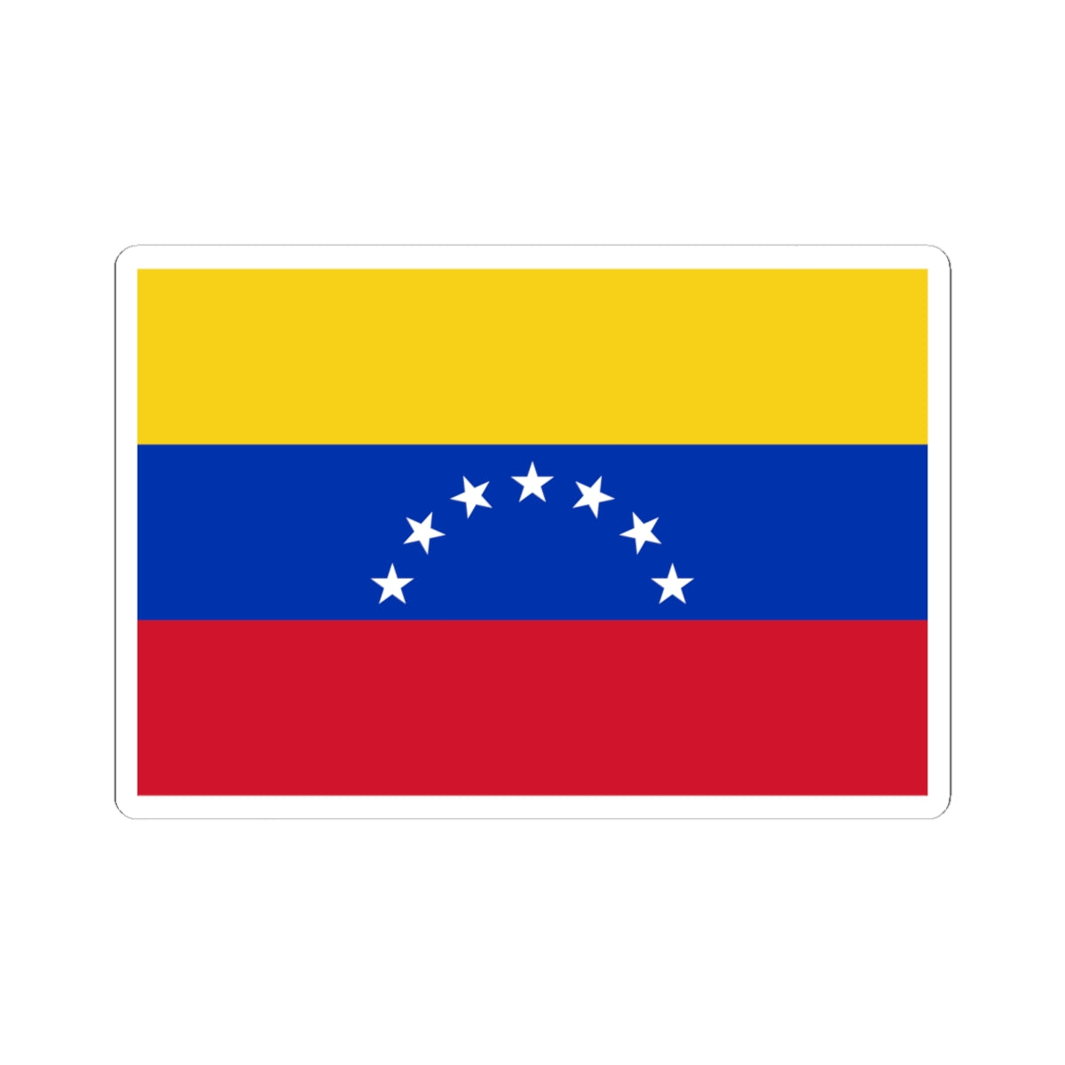 Flag of Venezuela 1930-2006 (Venezuela) STICKER Vinyl Kiss-Cut Decal