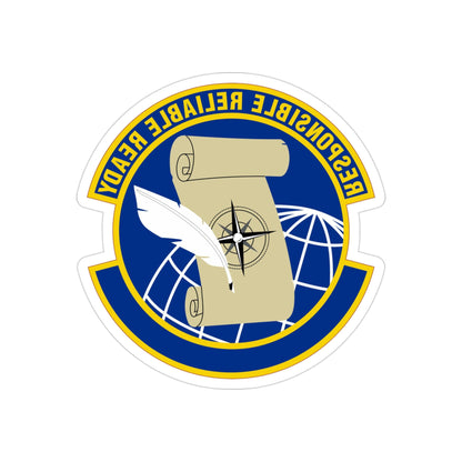 764 Enterprise Sourcing Squadron AFMC (U.S. Air Force) REVERSE PRINT Transparent STICKER-3 Inch-The Sticker Space