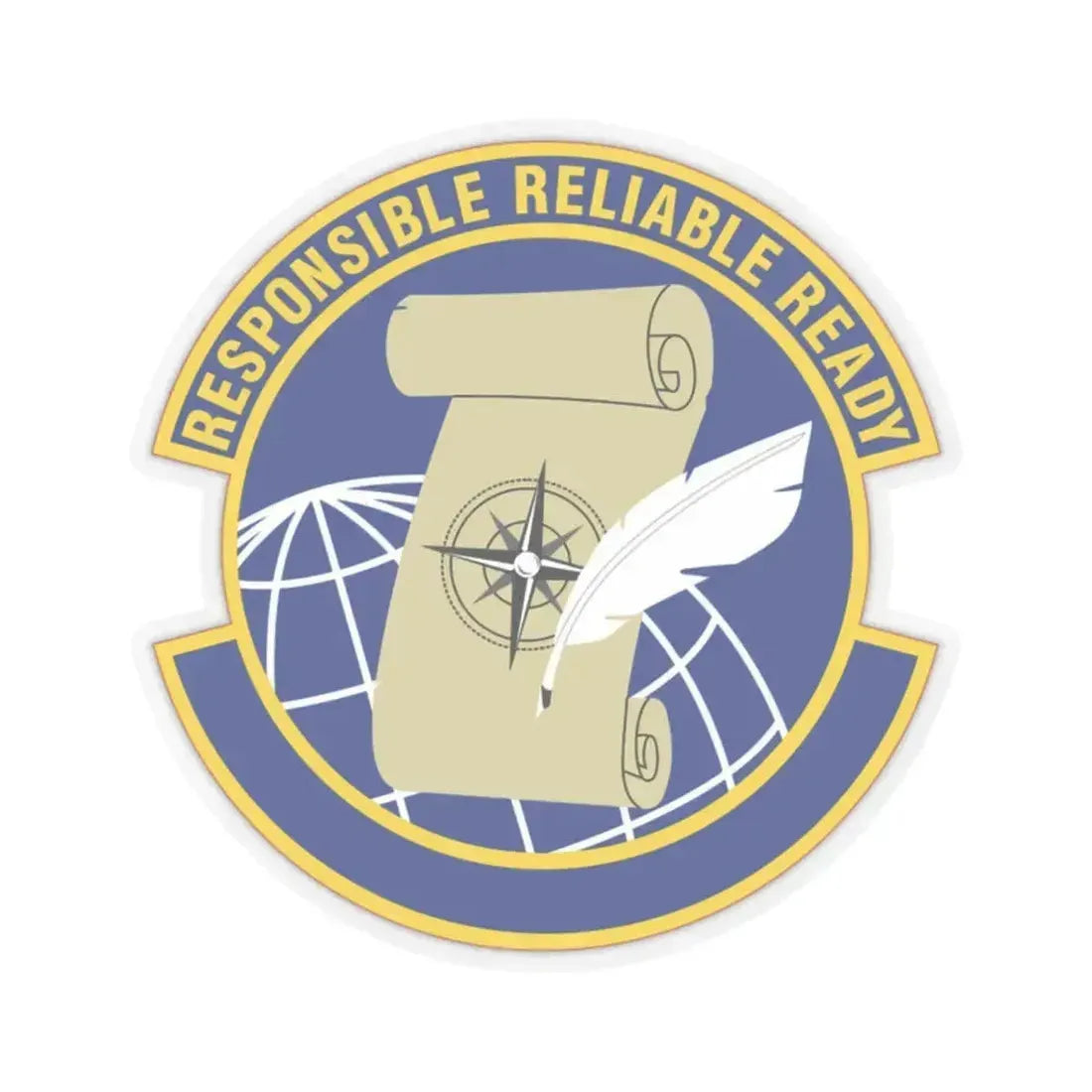 764 Enterprise Sourcing Squadron AFMC (U.S. Air Force) STICKER Vinyl Kiss-Cut Decal 2 Inch Transparent - The Sticker Space