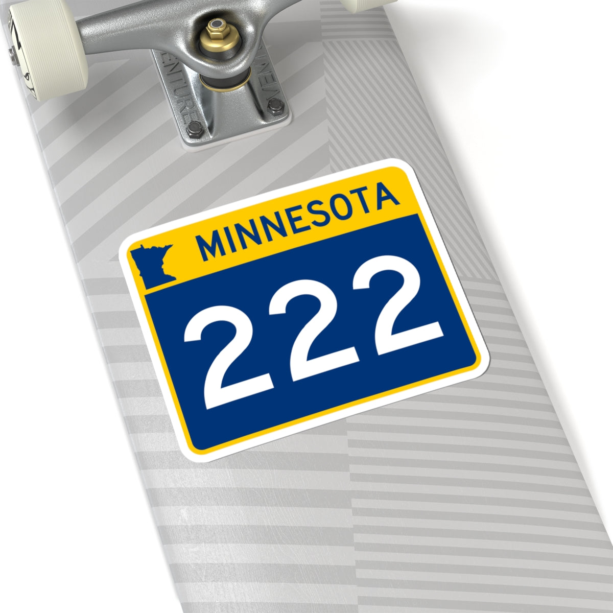 MN-222 wide (Minnesota) (Road Sign) STICKER Vinyl Kiss-Cut Decal