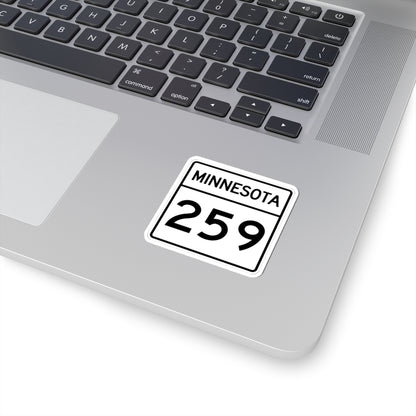 MN-259 1948 (Minnesota) (Road Sign) STICKER Vinyl Kiss-Cut Decal