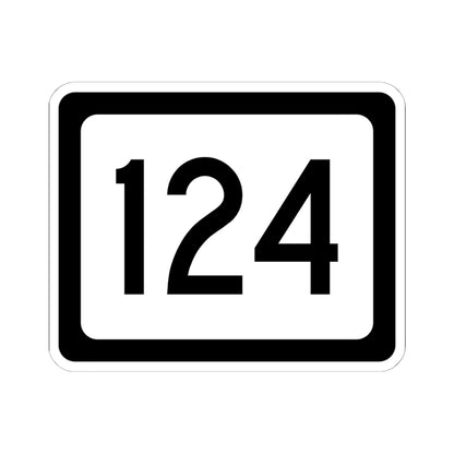 WV-124 (Virginia) (Road Sign) STICKER Vinyl Kiss-Cut Decal