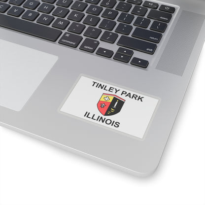 Flag of Tinley Park, IL - STICKER Vinyl Kiss-Cut Decal