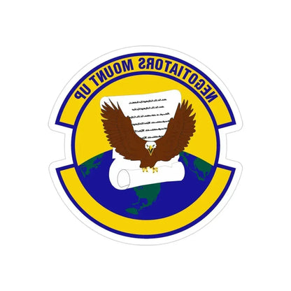 766 Enterprise Sourcing Squadron AFMC (U.S. Air Force) REVERSE PRINT Transparent Die-Cut STICKER - The Sticker Space