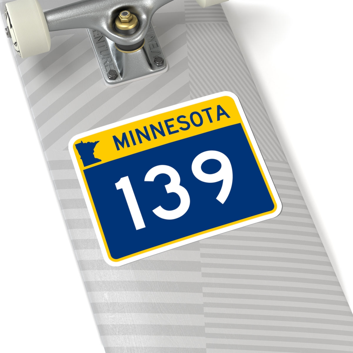 MN-139 wide (Minnesota) (Road Sign) STICKER Vinyl Kiss-Cut Decal