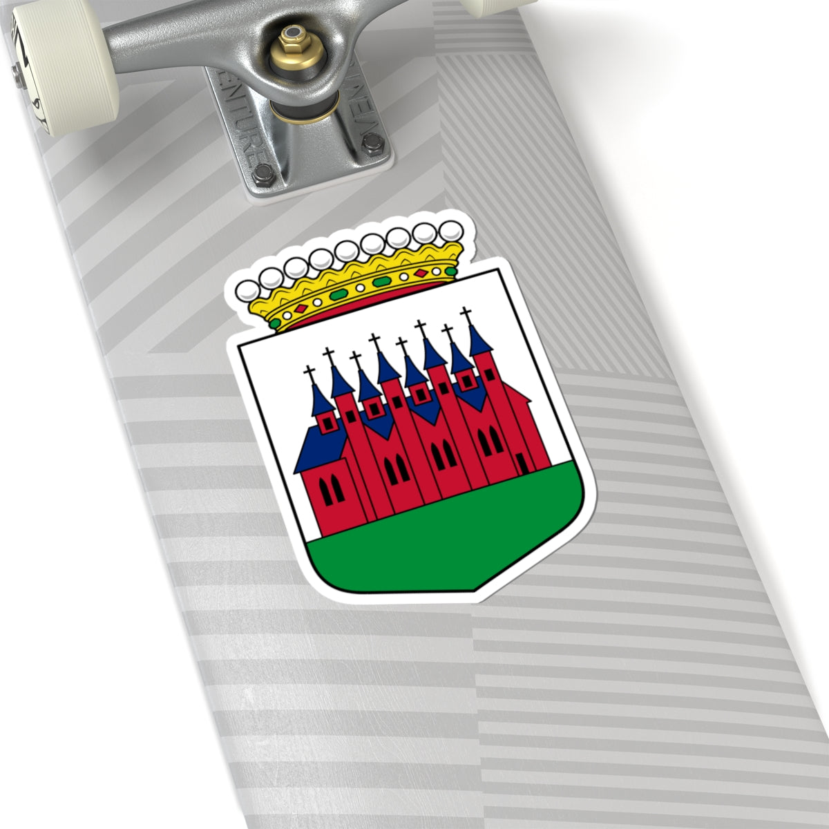 Achtkarspelen seal (Netherlands) (Coat of Arms) STICKER Vinyl Kiss-Cut Decal