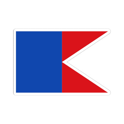 Flag maritime melilla (Spain) STICKER Vinyl Kiss-Cut Decal