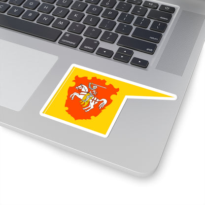 Banner of Amścisłaŭ Voivodeship (Belarus) (Coat of Arms) STICKER Vinyl Kiss-Cut Decal