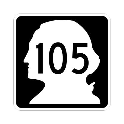 WA-105 (Washington) (Road Sign) STICKER Vinyl Kiss-Cut Decal