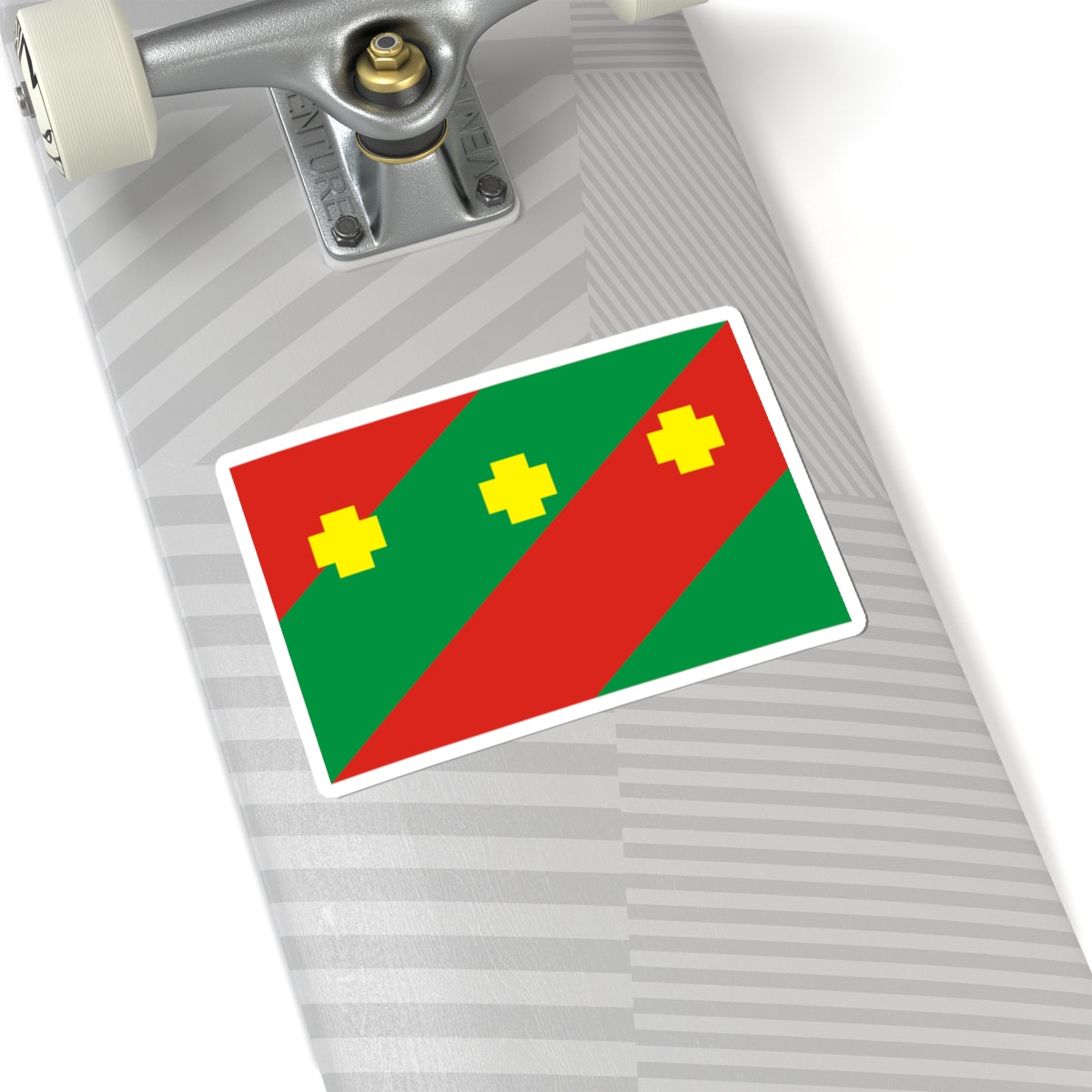 Flag of Troitcky rayon Chelyabinsk oblast (Russia) STICKER Vinyl Kiss-Cut Decal