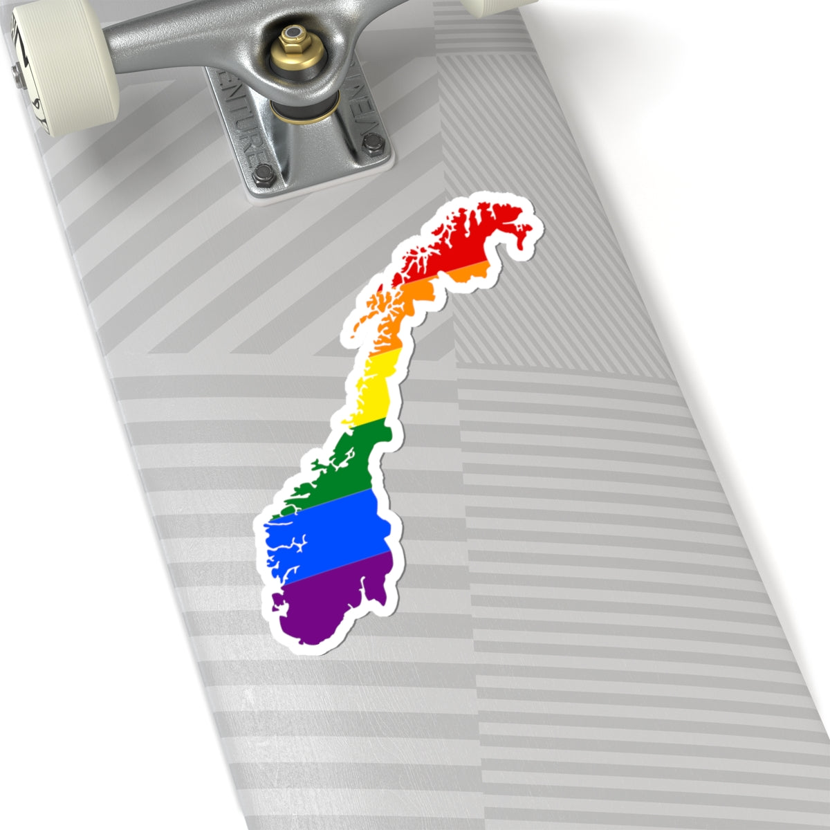 LGBT flag map of Norway (Norway) STICKER Vinyl Kiss-Cut Decal