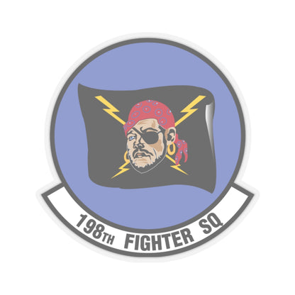 198 Fighter Squadron (U.S. Air Force) STICKER Vinyl Kiss-Cut Decal-2" × 2"-Transparent-The Sticker Space