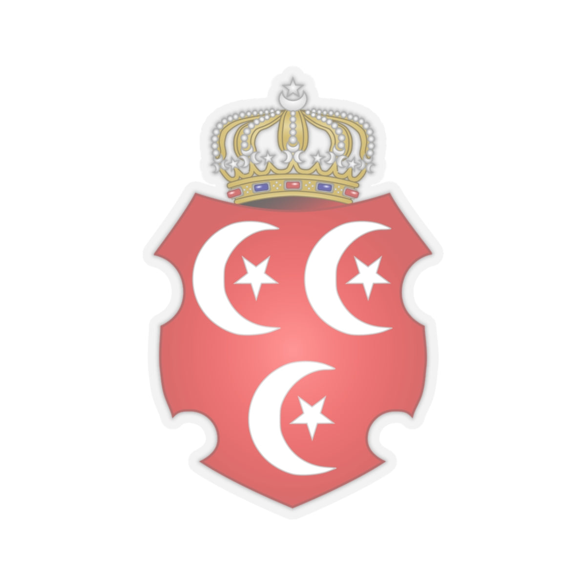 Coat of Arms of the Sultan of Egypt - STICKER Vinyl Kiss-Cut Decal