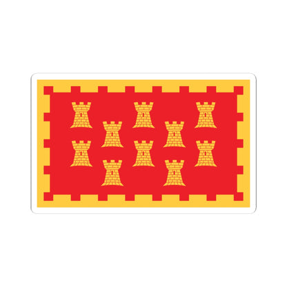 Unofficial County Flag of Greater Manchester (England) STICKER Vinyl Kiss-Cut Decal