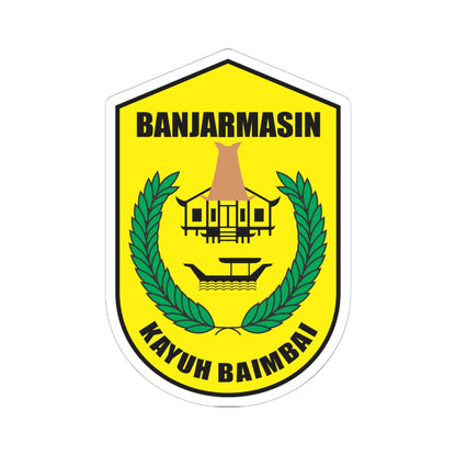 Banjarmasin Logo (Indonesia) (Coat of Arms) STICKER Vinyl Kiss-Cut Decal