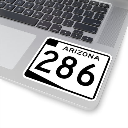 Arizona 286 (Arizona) (Road Sign) STICKER Vinyl Kiss-Cut Decal