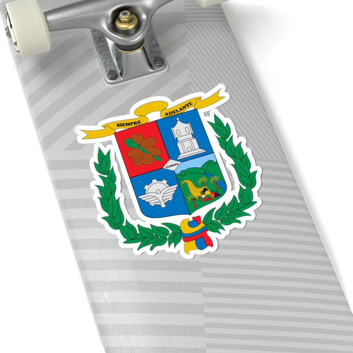 Escudo de Florida Valle del Cauca (Colombia) (Coat of Arms) STICKER Vinyl Kiss-Cut Decal