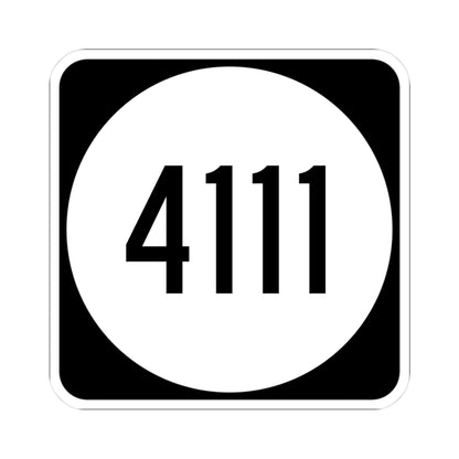 PR tertiary 4111 (Puerto Rico) (Road Sign) STICKER Vinyl Kiss-Cut Decal