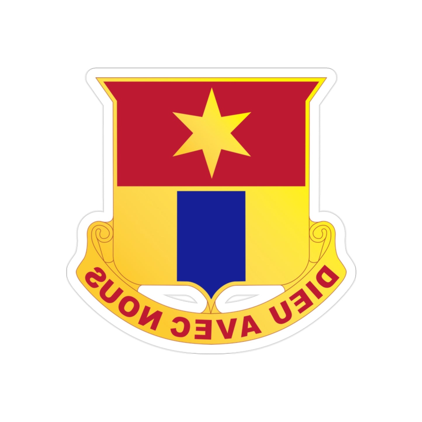 769 Engineer Battalion (U.S. Army) REVERSE PRINT Transparent STICKER-2" × 2"-The Sticker Space