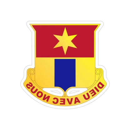 769 Engineer Battalion (U.S. Army) REVERSE PRINT Transparent Die-Cut STICKER 5 Inch Die-Cut Transparent - The Sticker Space