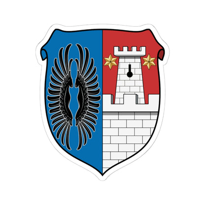 Coa Hungary Family Zrínyi (Hungary) (Coat of Arms) STICKER Vinyl Kiss-Cut Decal