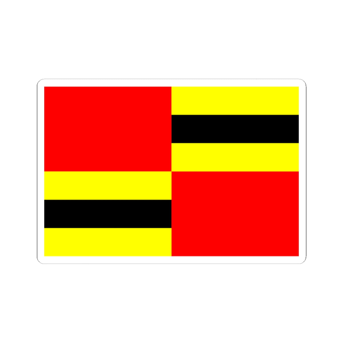 Flag of Ushant (France) STICKER Vinyl Kiss-Cut Decal