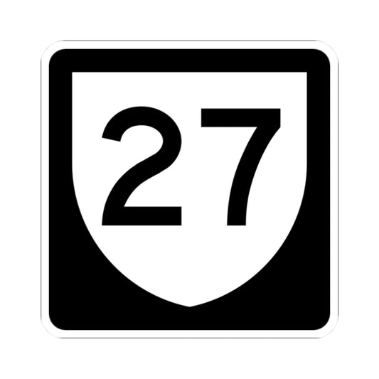 PR urban primary 27 (Puerto Rico) (Road Sign) STICKER Vinyl Kiss-Cut Decal