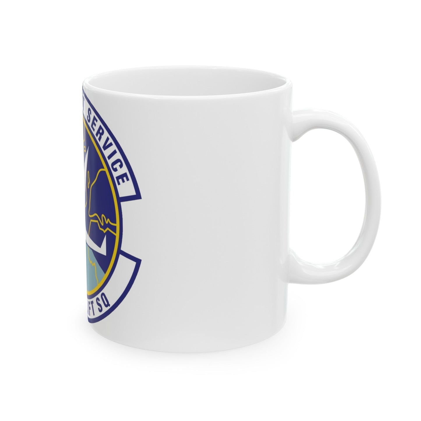 76th Airlift Squadron (U.S. Air Force) White Coffee Mug-The Sticker Space