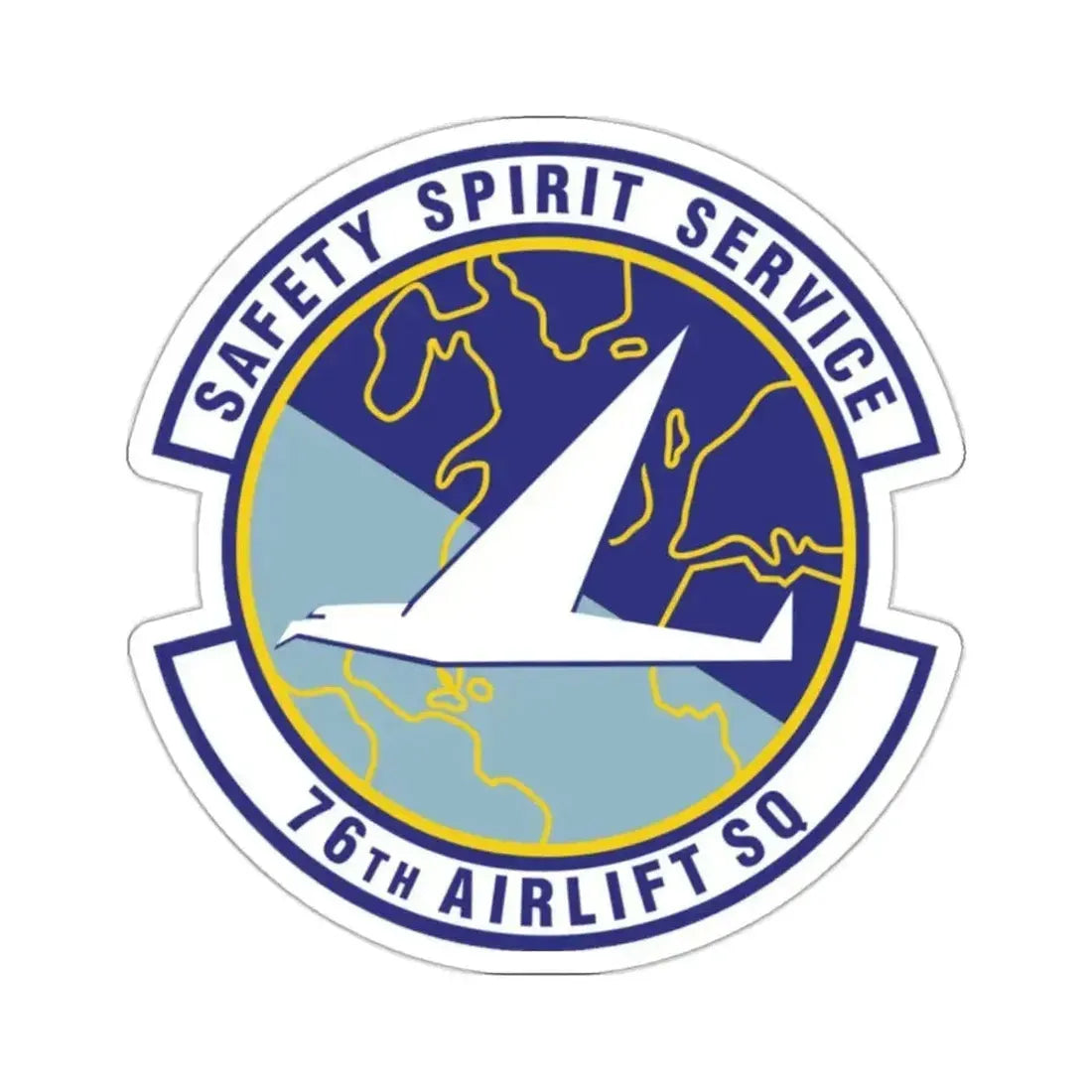 76th Airlift Squadron (U.S. Air Force) STICKER Vinyl Kiss-Cut Decal - The Sticker Space