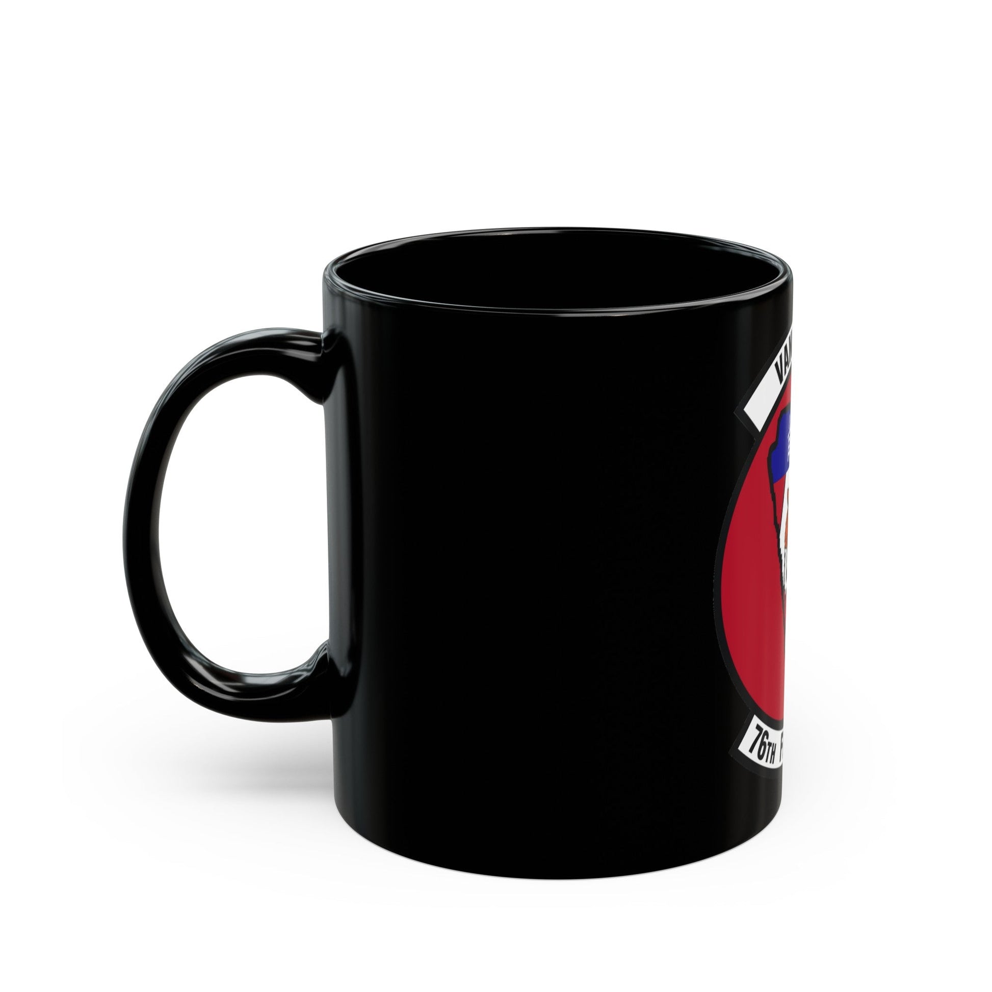 76th Fighter Squadron (U.S. Air Force) Black Coffee Mug-The Sticker Space