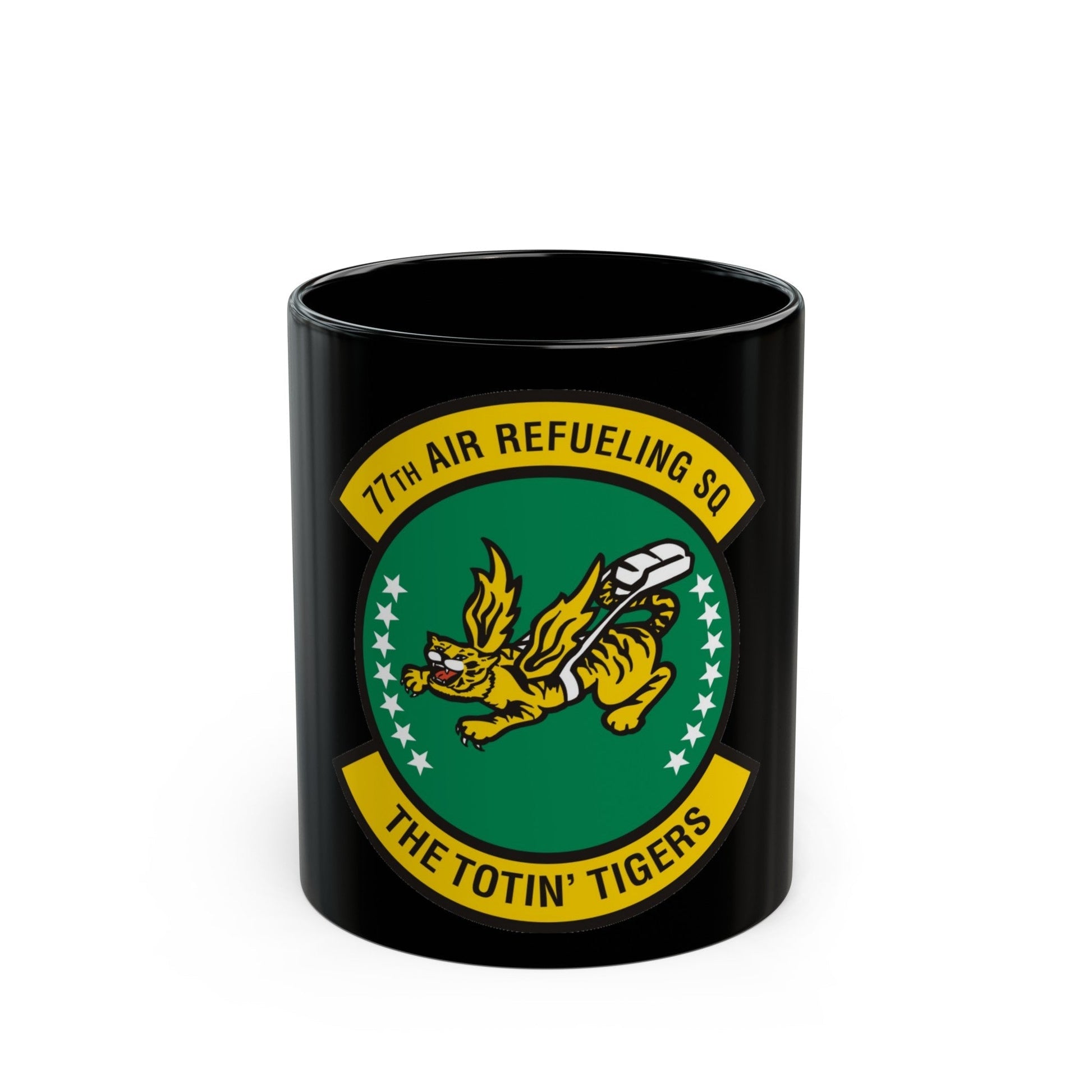 77 Air Refueling Squadron AFRC (U.S. Air Force) Black Coffee Mug-11oz-The Sticker Space