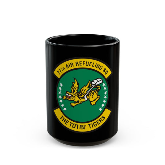 77 Air Refueling Squadron AFRC (U.S. Air Force) Black Coffee Mug-15oz-The Sticker Space