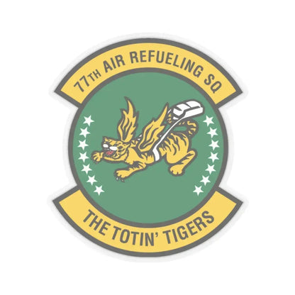 77 Air Refueling Squadron AFRC (U.S. Air Force) STICKER Vinyl Kiss-Cut Decal 2 Inch Transparent - The Sticker Space