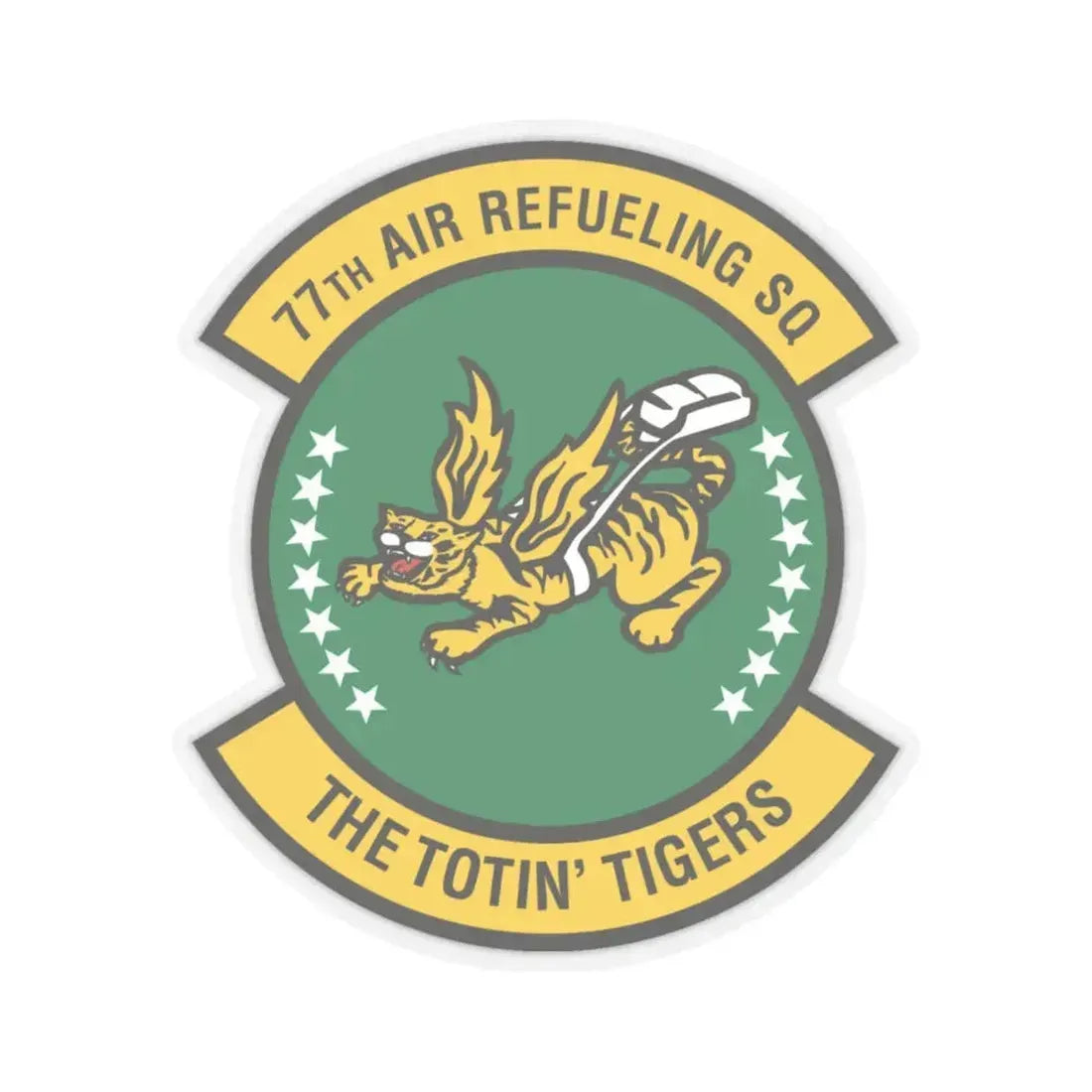 77 Air Refueling Squadron AFRC (U.S. Air Force) STICKER Vinyl Kiss-Cut Decal 6 Inch Transparent - The Sticker Space