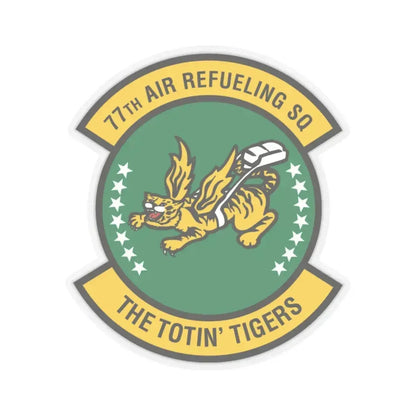 77 Air Refueling Squadron AFRC (U.S. Air Force) STICKER Vinyl Kiss-Cut Decal 6 Inch Transparent - The Sticker Space