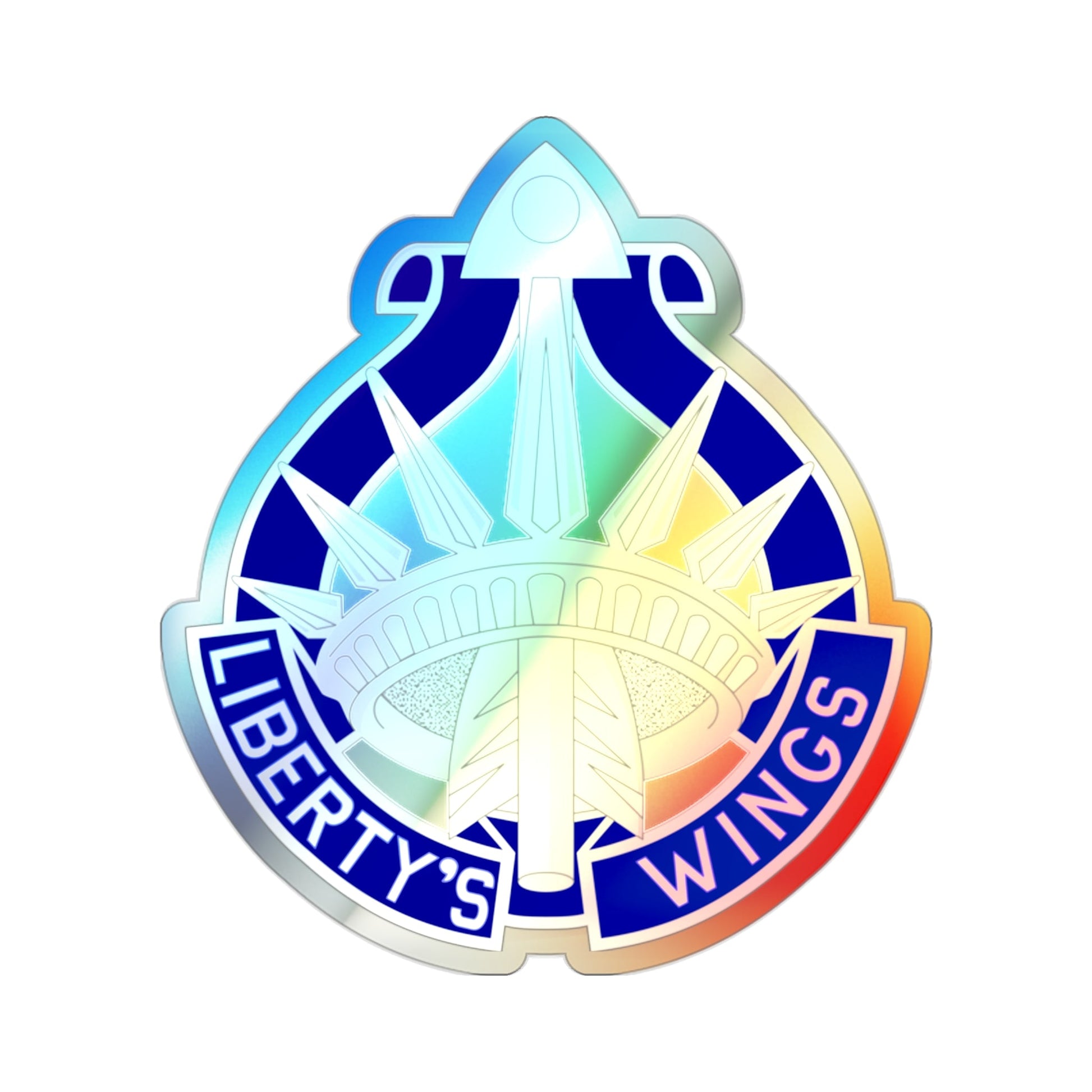 77 Aviation Battalion (U.S. Army) Holographic STICKER Die-Cut Vinyl Decal-2 Inch-The Sticker Space