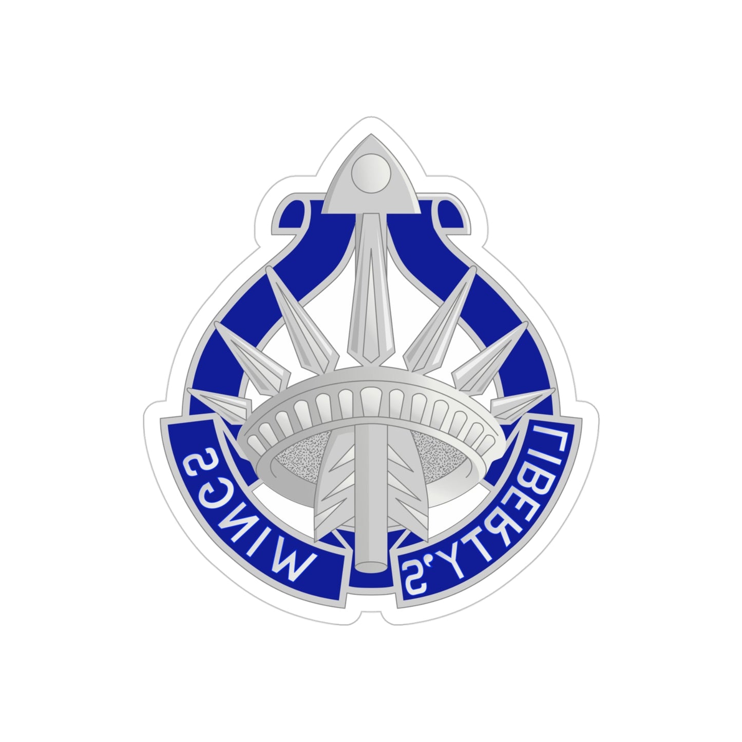 77 Aviation Battalion (U.S. Army) REVERSE PRINT Transparent STICKER-4" × 4"-The Sticker Space